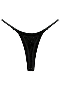 Willluxe® Metallic Adjustable Low-Cut Thong