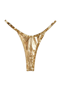 Willluxe® Metallic Adjustable Low-Cut Thong