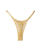 Willluxe® Metallic Adjustable Low-Cut Thong