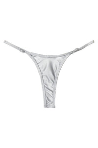 Willluxe® Metallic Adjustable Low-Cut Thong