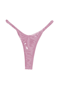 Willluxe® Metallic Adjustable Low-Cut Thong