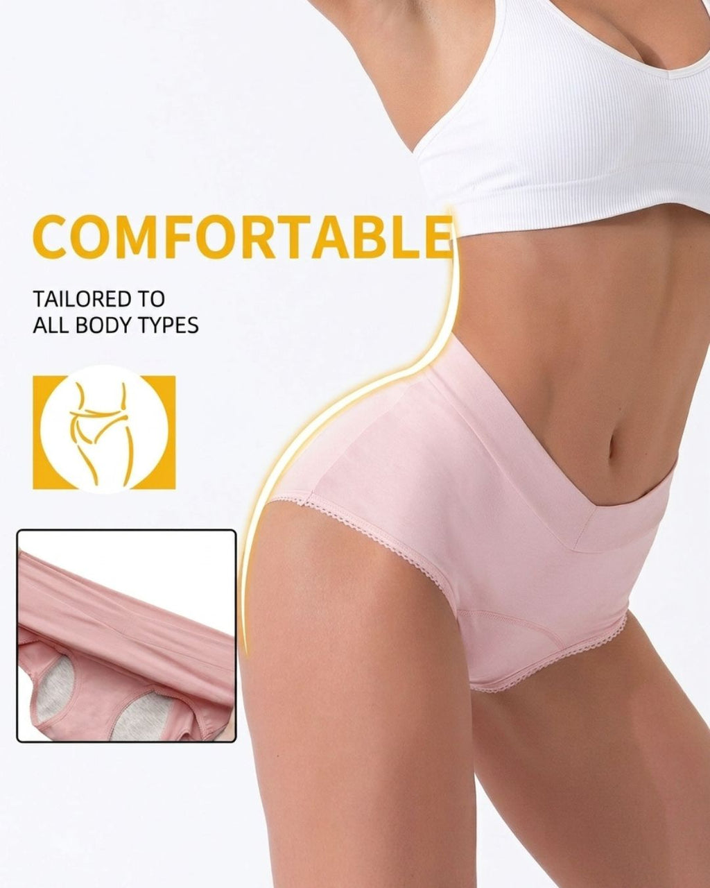 Willluxe® High-Waisted Leak Proof Panties