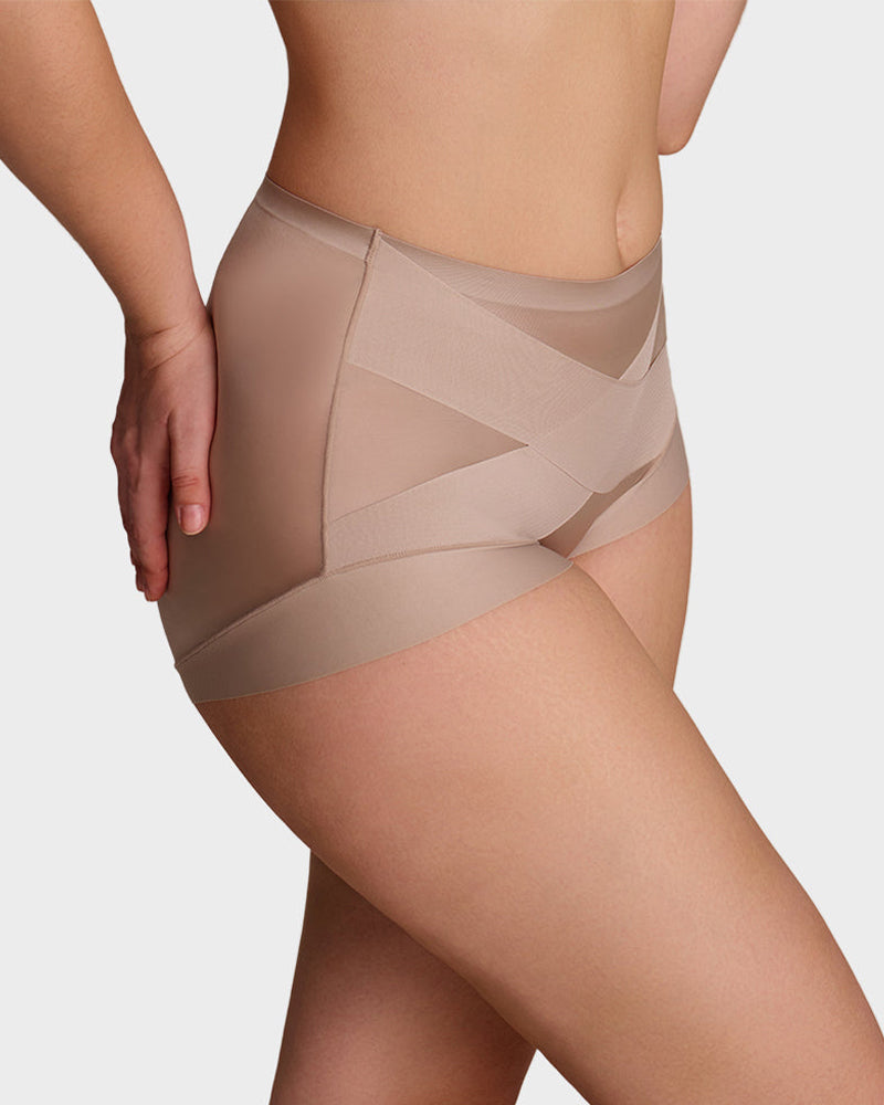 Willluxe® High-Waist Cross Compression Shaping Panties (5 Pack)