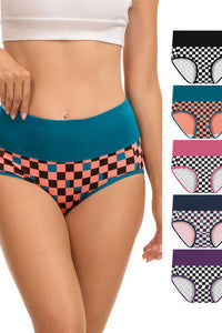 Willluxe® High-Waisted Checkerboard Briefs