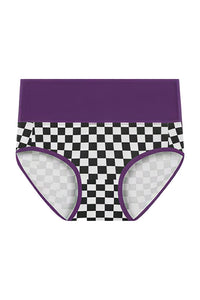 Willluxe® High-Waisted Checkerboard Briefs