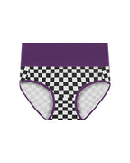 Willluxe® High-Waisted Checkerboard Briefs