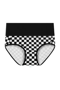 Willluxe® High-Waisted Checkerboard Briefs
