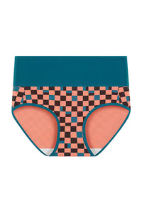 Willluxe® High-Waisted Checkerboard Briefs