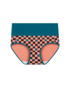 Willluxe® High-Waisted Checkerboard Briefs