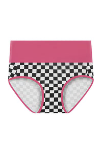 Willluxe® High-Waisted Checkerboard Briefs