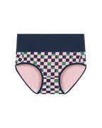 Willluxe® High-Waisted Checkerboard Briefs