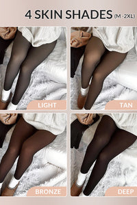 Willluxe® Translucent Fleece-Lined Tights