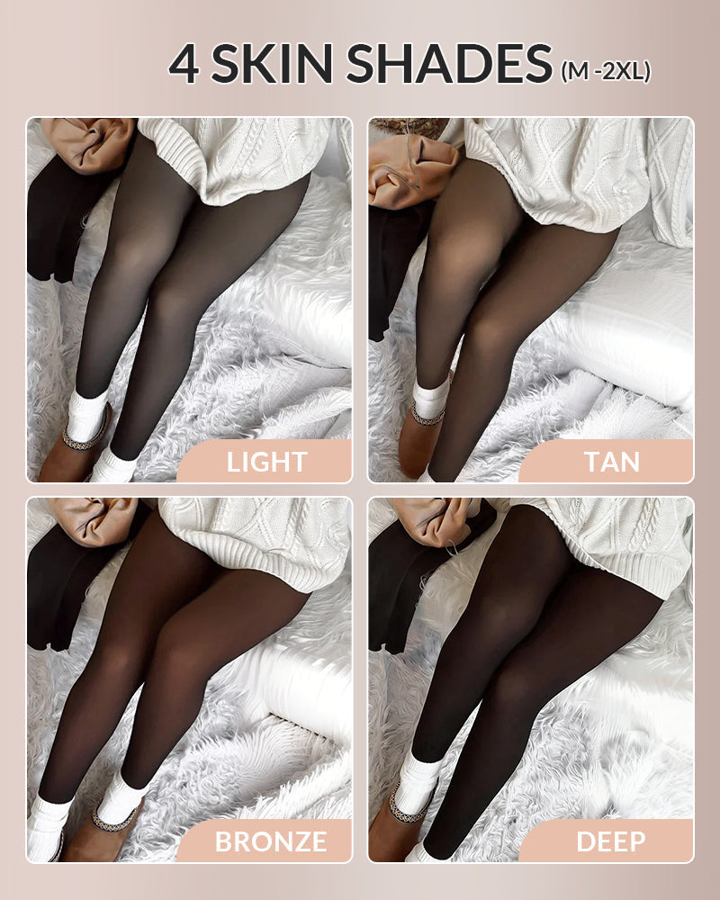 Willluxe® Translucent Fleece-Lined Tights