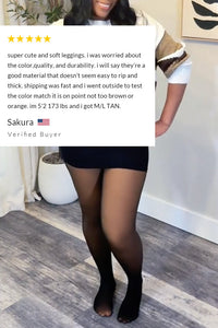 Willluxe® Translucent Fleece-Lined Tights