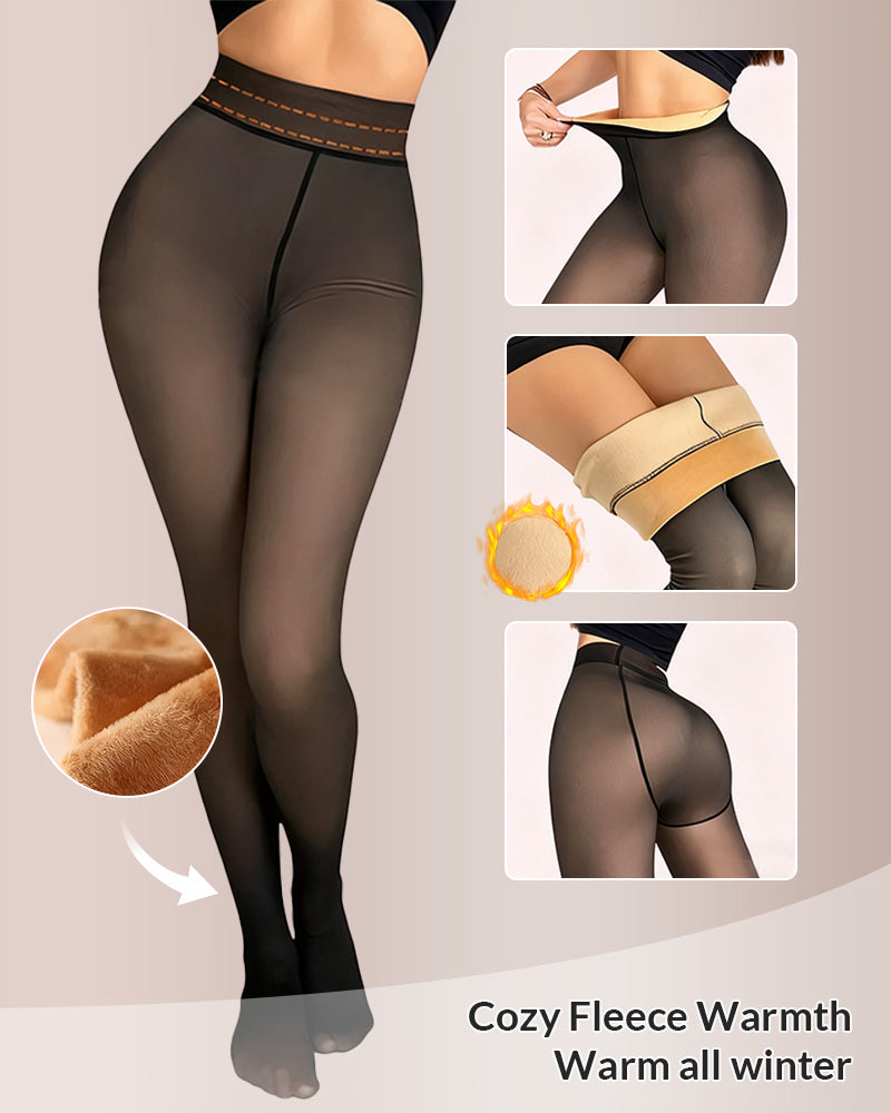 Willluxe® Translucent Fleece-Lined Tights