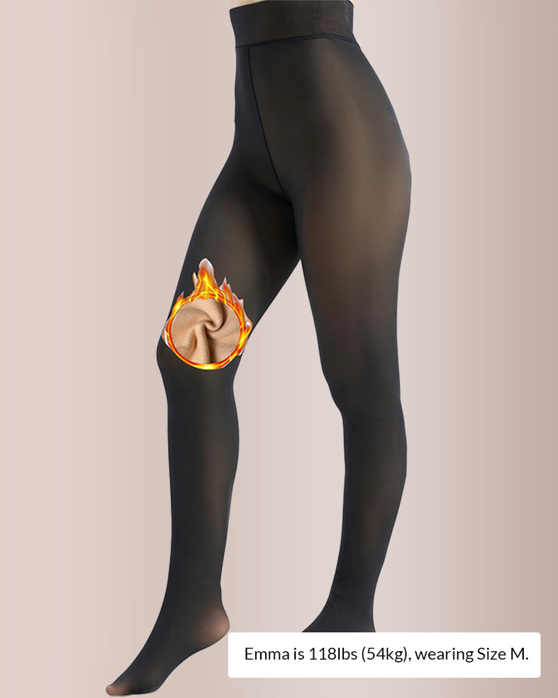 Willluxe® Opaque Fleece Lined Sculpting Tights