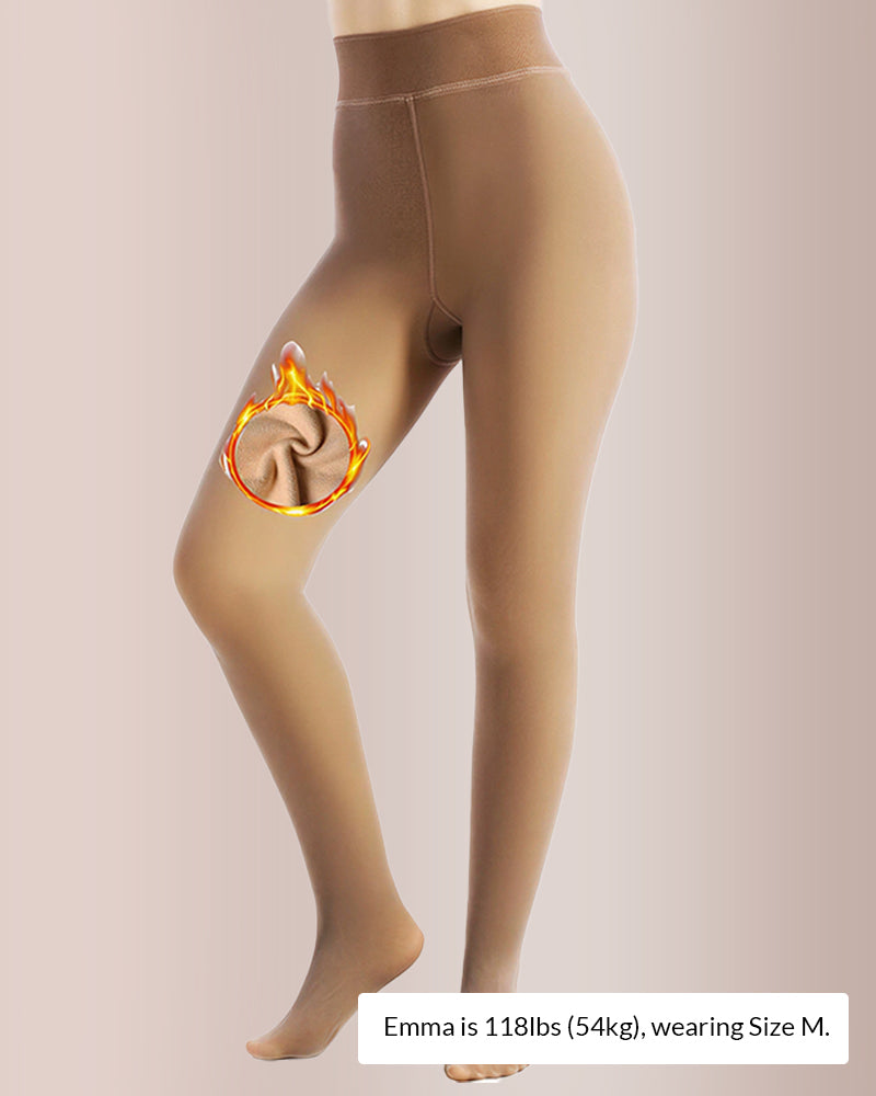 Willluxe® Opaque Fleece Lined Sculpting Tights