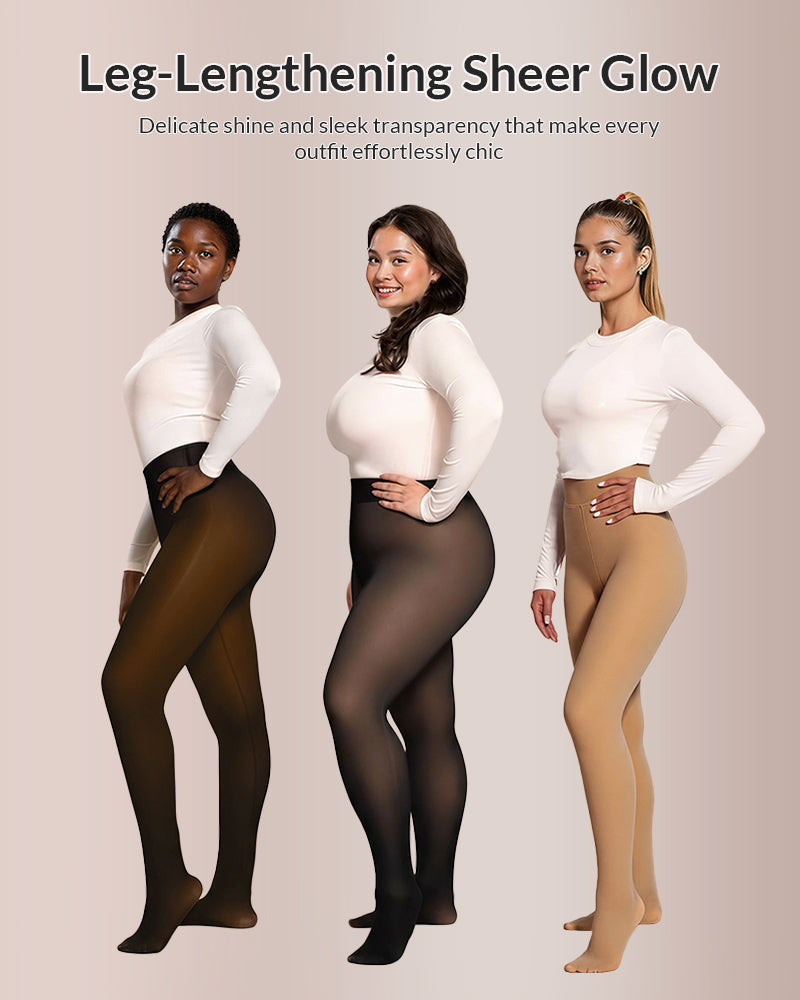 WILLLUXE® Opaque Fleece Lined Slimming Tights