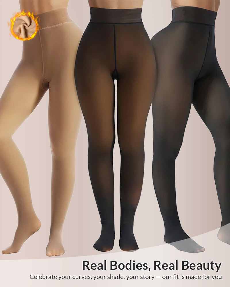 WILLLUXE® Opaque Fleece Lined Slimming Tights