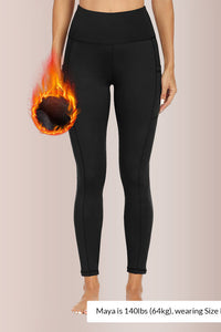 Willluxe® Fleece-Lined High-Waist Leggings with Pockets