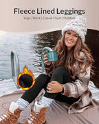 Willluxe® Fleece-Lined High-Waist Leggings with Pockets