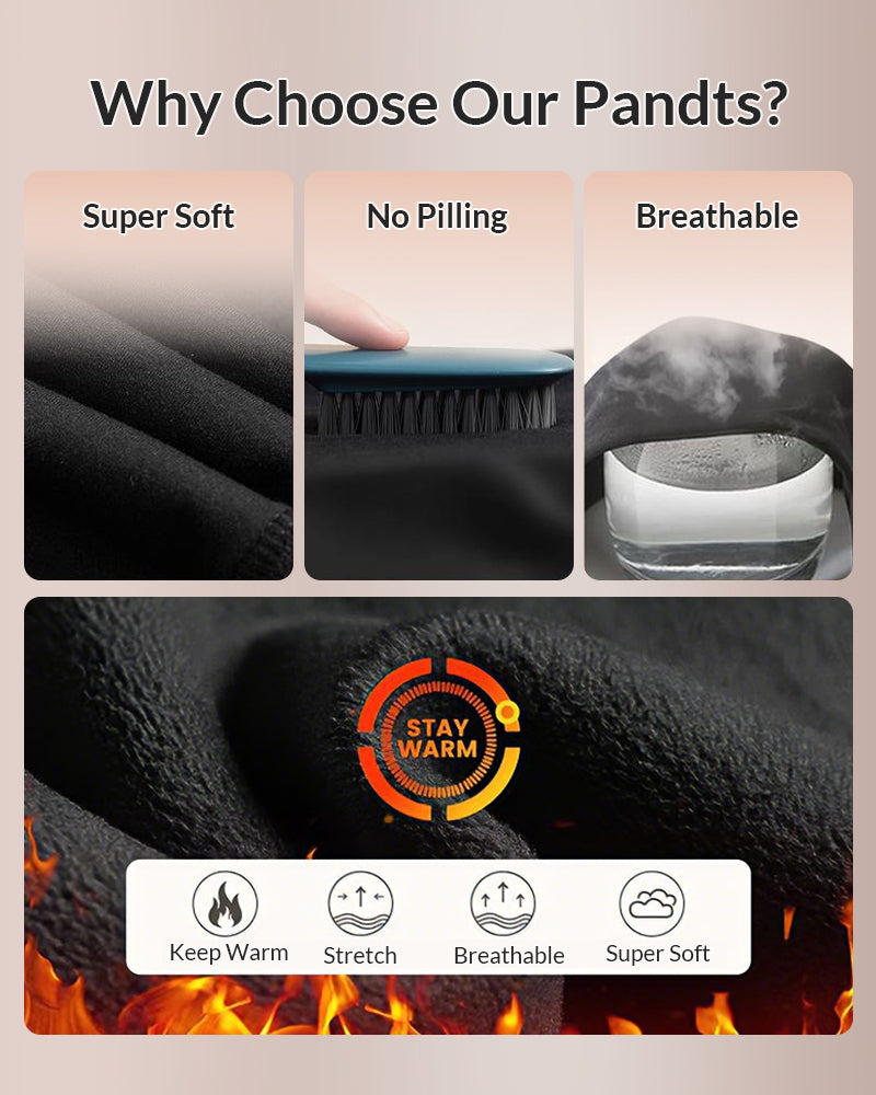 Willluxe® Fleece-Lined High-Waist Leggings with Pockets