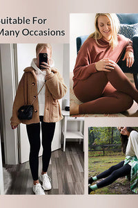 Willluxe® Fleece-Lined High-Waist Leggings with Pockets