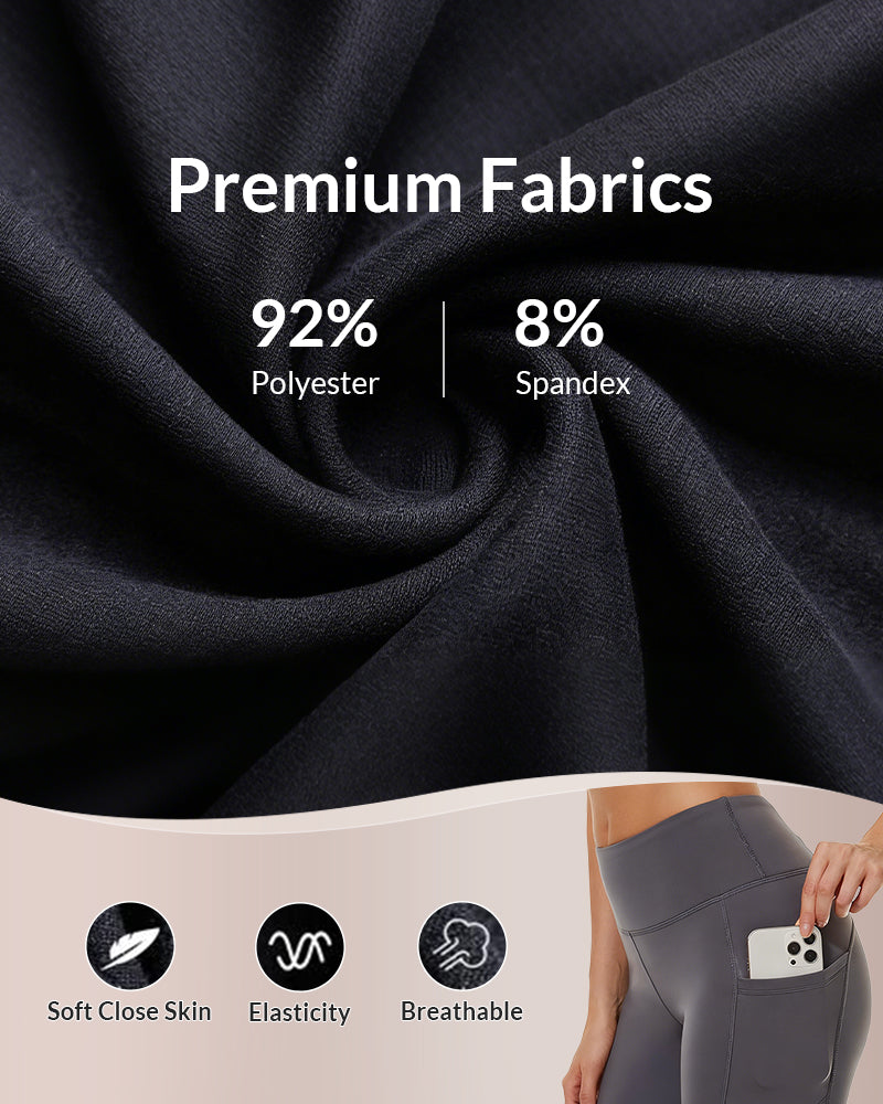 Willluxe® Fleece-Lined High-Waist Leggings with Pockets