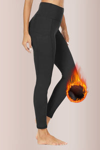 Willluxe® Fleece-Lined High-Waist Leggings with Pockets