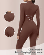 Willluxe® Fleece Slim-Fit Winter Training Jumpsuit