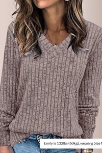 Willluxe® Women’s V-Neck Long Sleeve Tunic Top