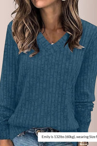 Willluxe® Women’s V-Neck Long Sleeve Tunic Top