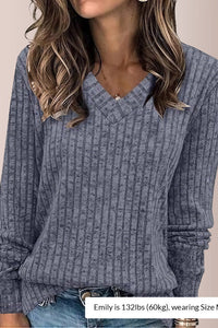 Willluxe® Women’s V-Neck Long Sleeve Tunic Top