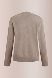 Willluxe® Solid Ribbed Cold Shoulder 2-In-1 Sweater