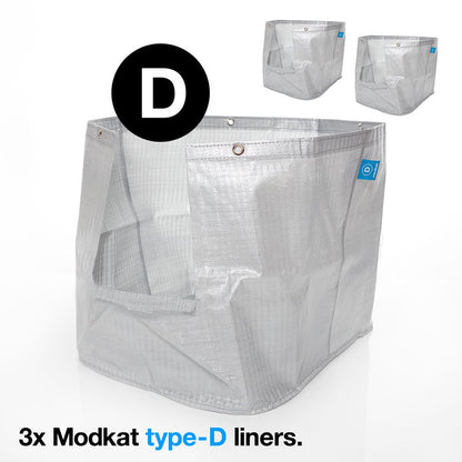 Type-D Liners (3-Pack) — XL Front-Entry