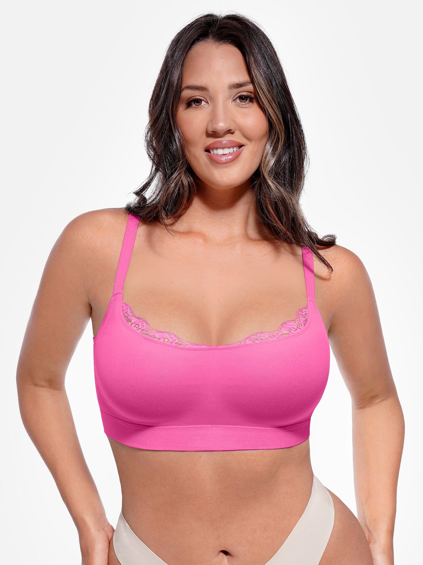 Willluxe No Underwire Seamless Lace Everyday Bra