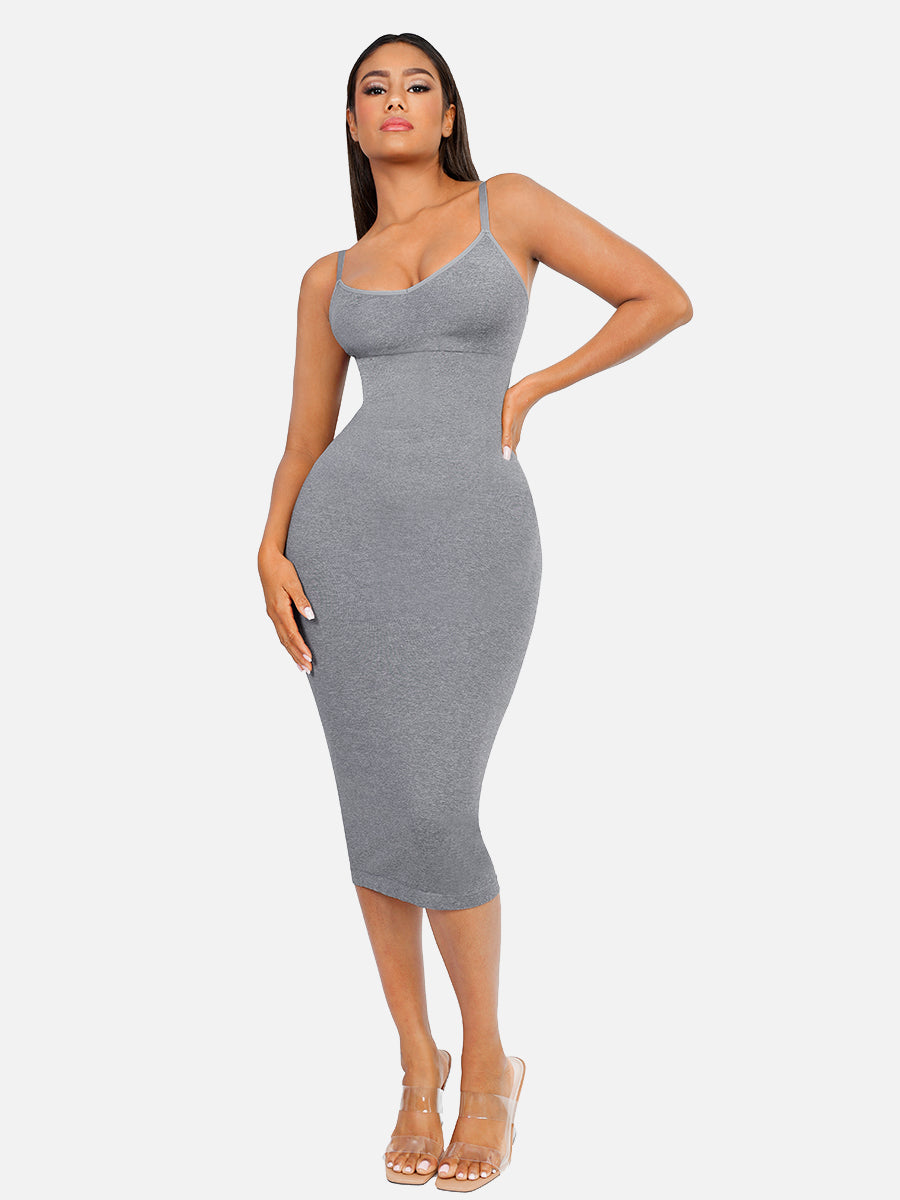 Willluxe Seamless Midi Body Shaper Dress