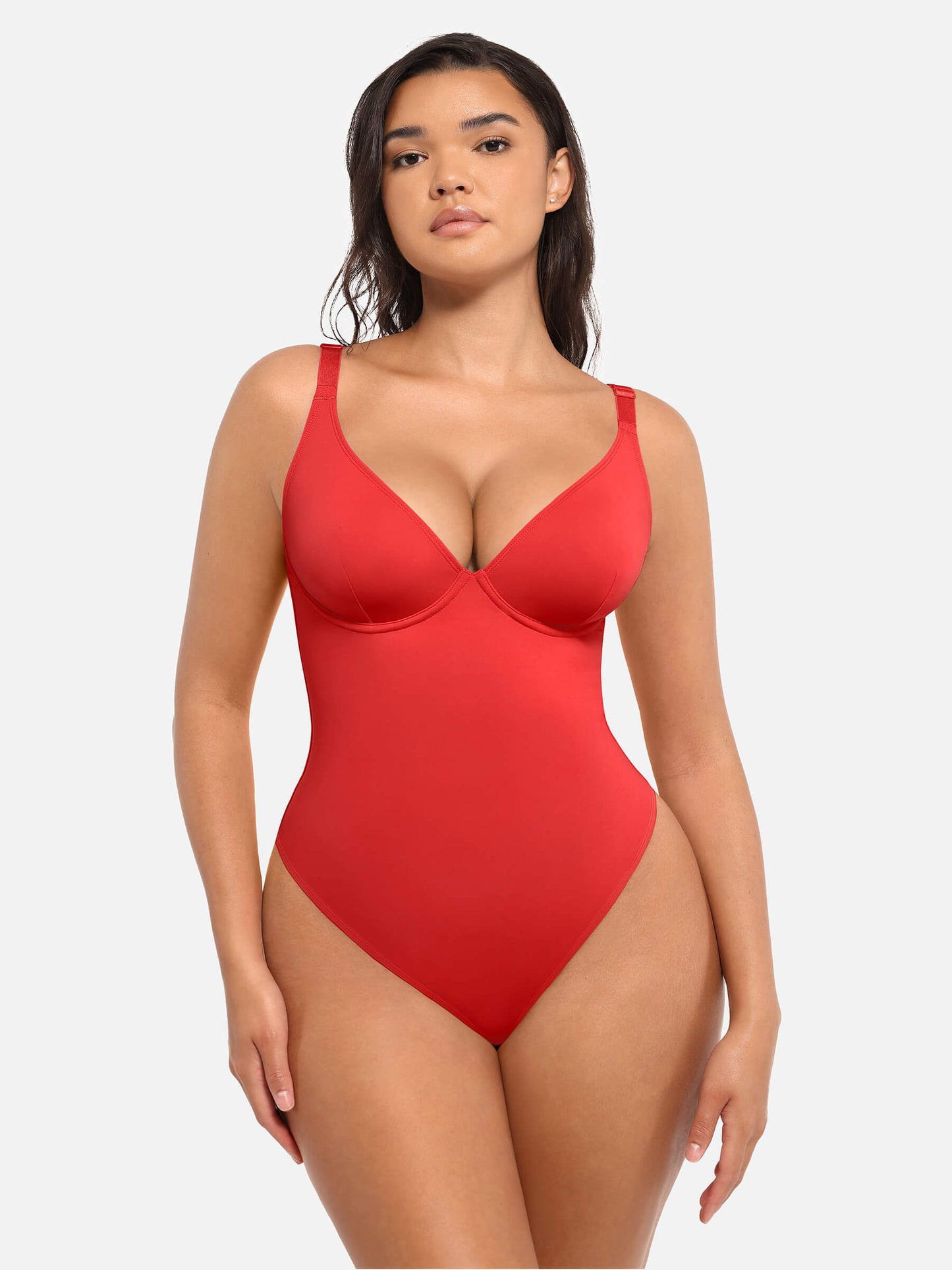 Willluxe V Neck Tummy Control Bodysuit