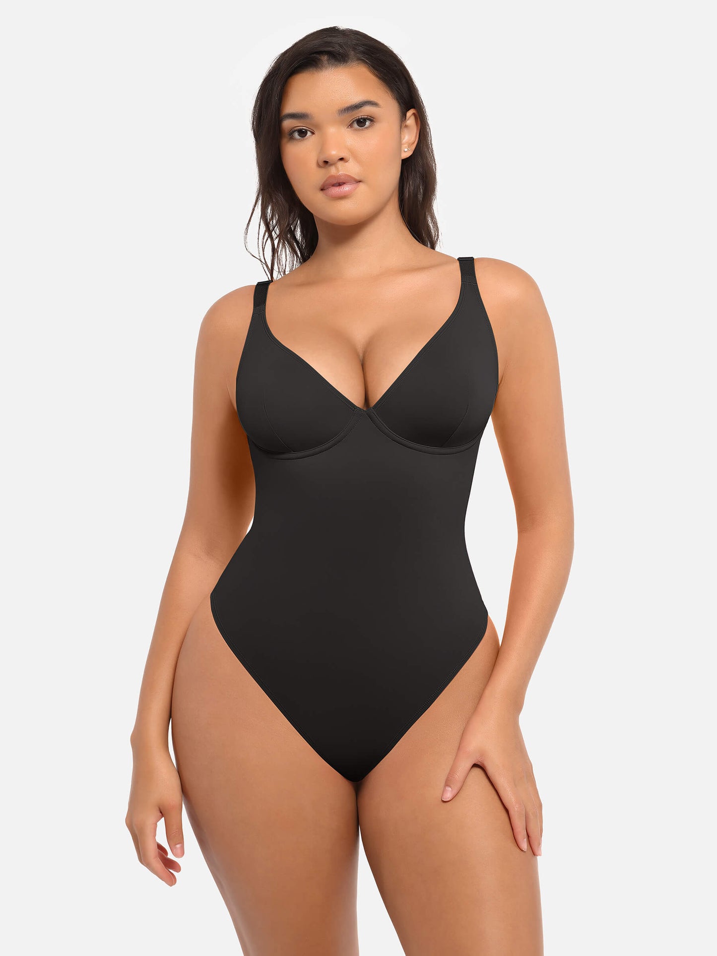Willluxe Deep V Neck Tummy Control Shapewear Bodysuit [BOGO]