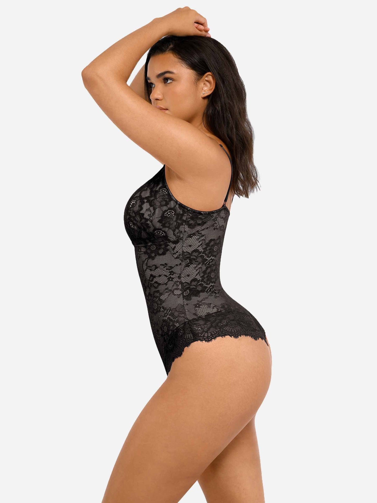 Willluxe 2-Pack Lace V Neck Full Bodysuit Bundle