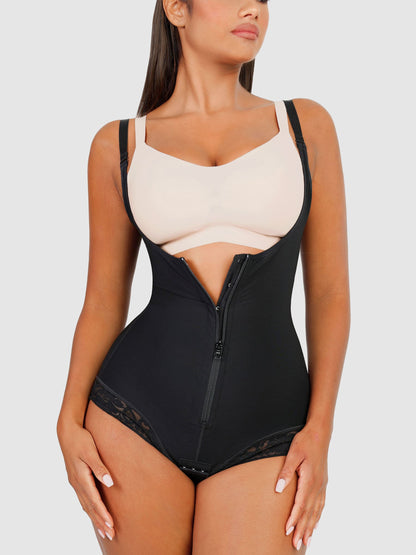 Willluxe Adjustable U-Plunge Front Zipper Shapewear