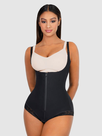 Willluxe Adjustable U-Plunge Front Zipper Shapewear