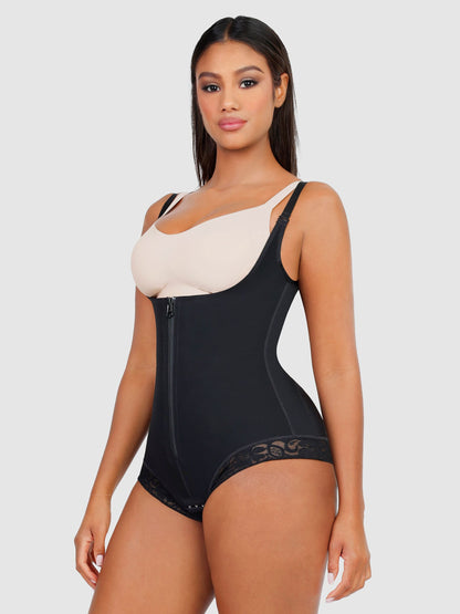 Willluxe Adjustable U-Plunge Front Zipper Shapewear
