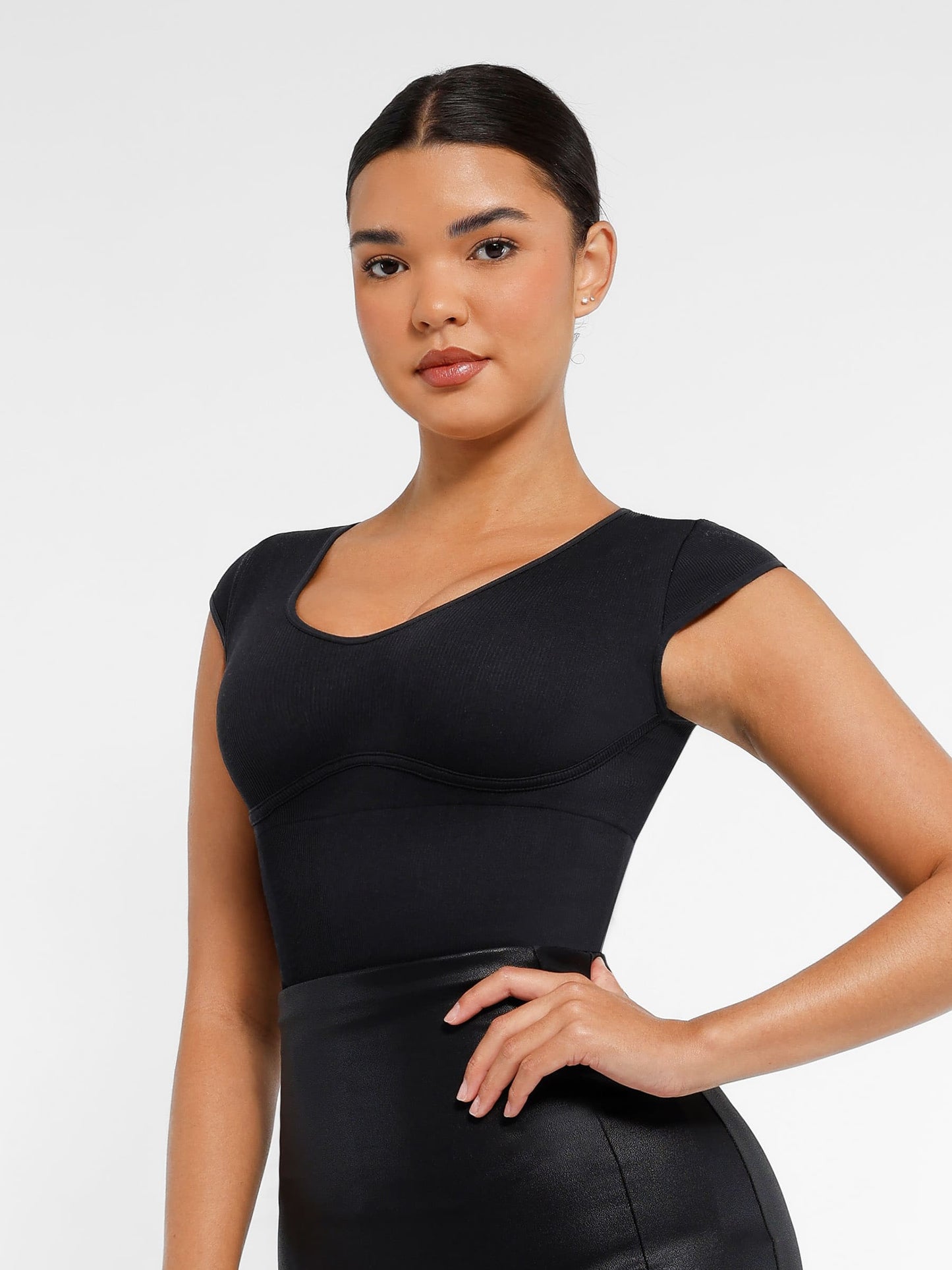 Willluxe Bodysuit Tummy Control Shapewear Body Shaper Jumpsuit Top Going Out Shirt