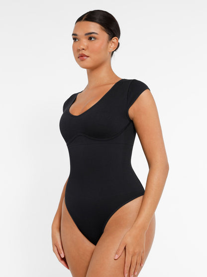 Willluxe Bodysuit Tummy Control Shapewear Body Shaper Jumpsuit Top Going Out Shirt