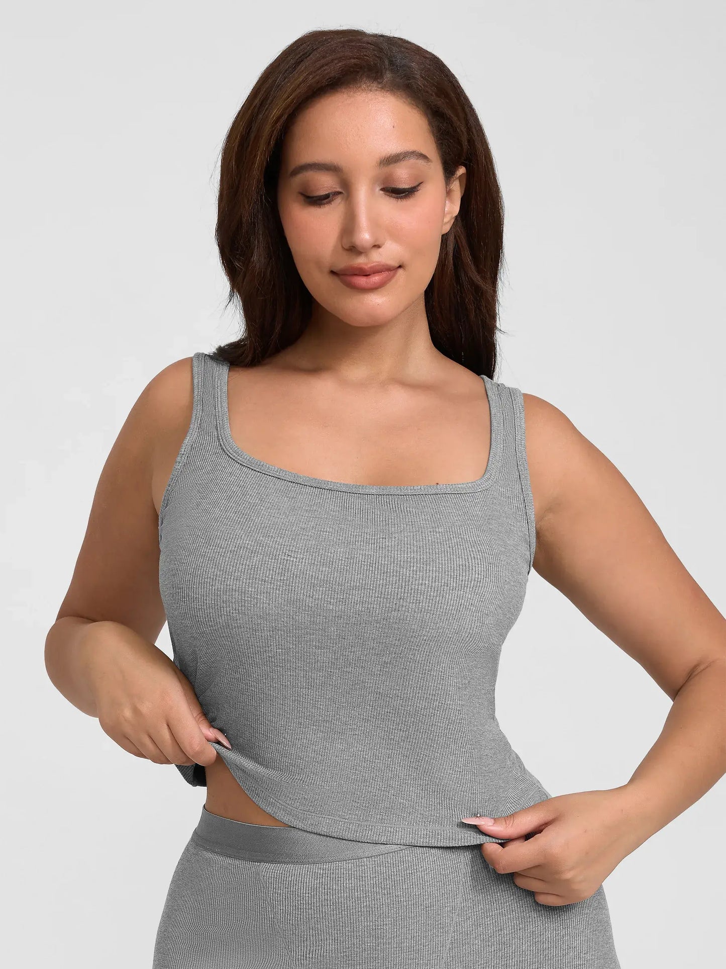 Willluxe Breathable Ribbed Sleeveless Tank Top