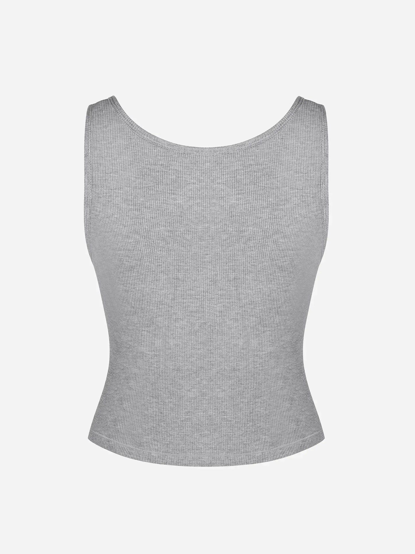 Willluxe Breathable Ribbed Sleeveless Tank Top