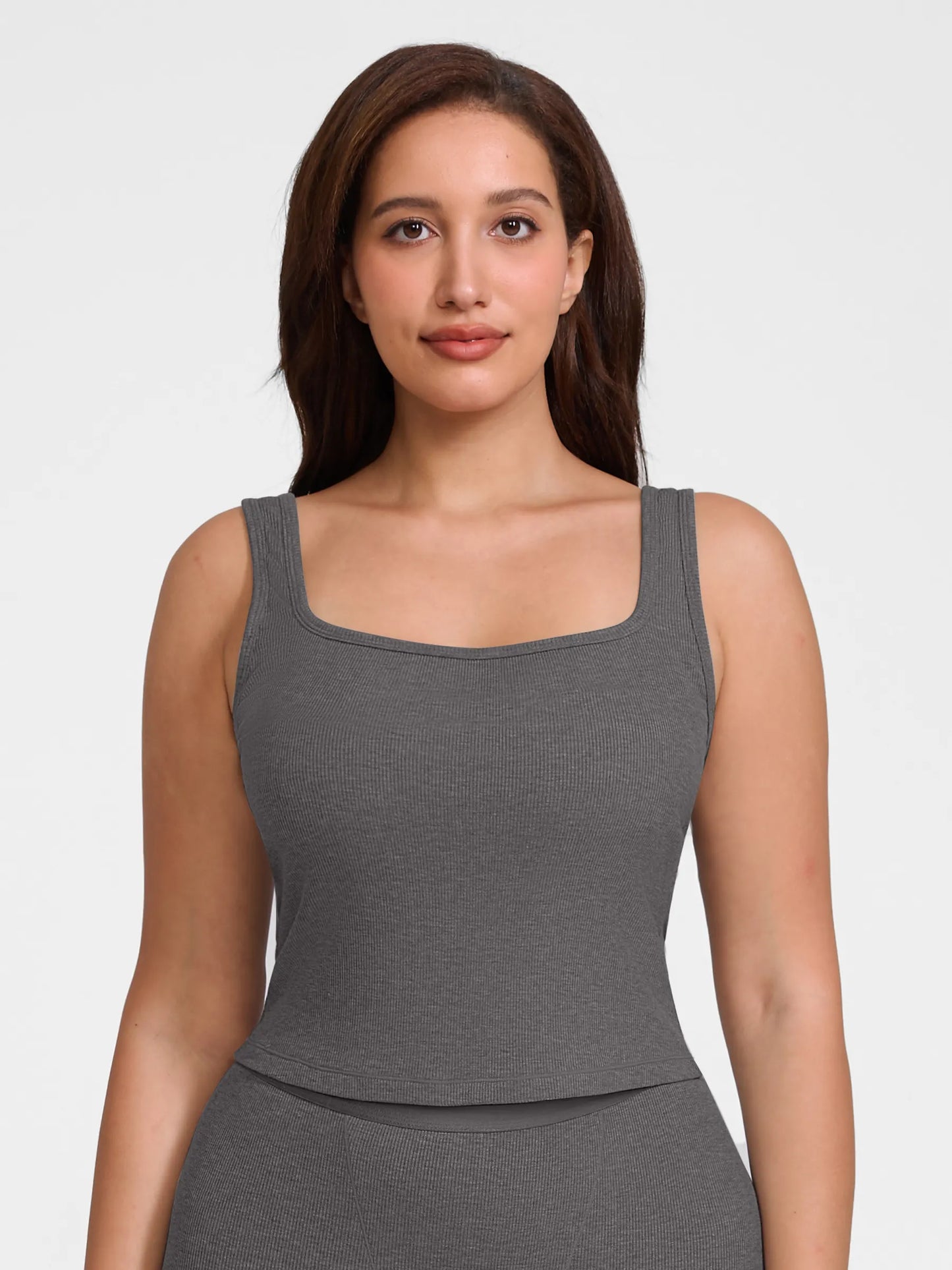 Willluxe Breathable Ribbed Sleeveless Tank Top