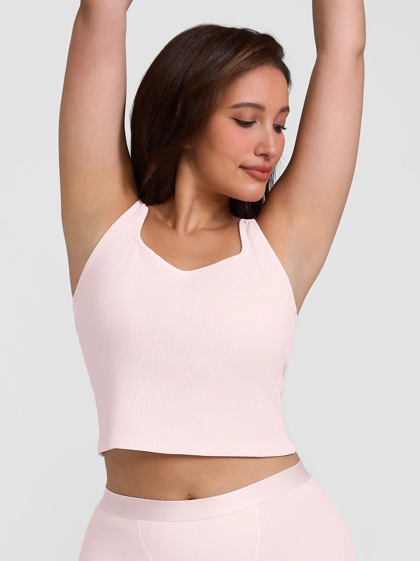 Willluxe Breathable Ribbed Sleeveless Tank Top