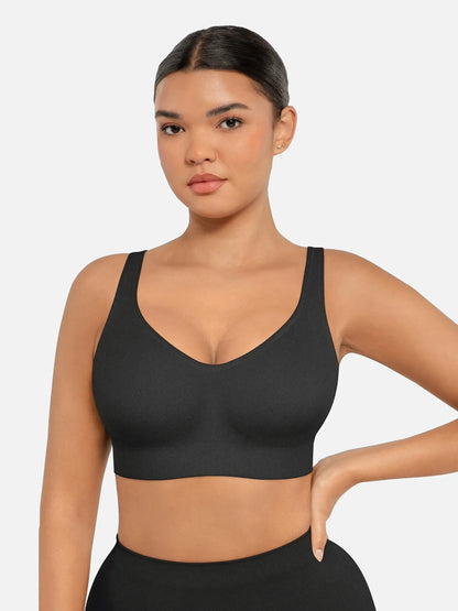 Willluxe Built-in Soft Cups Full Coverage Wireless Bra